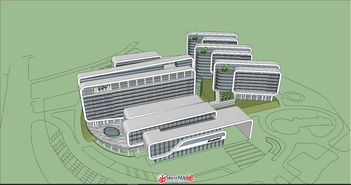 現(xiàn)代綜合醫(yī)療建筑SU模型效果圖精選 探索SketchUp吧精品庫的虛擬醫(yī)院設(shè)計