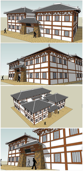 博物館建筑模型 SU模型與CAD圖的協(xié)同價值與建造美學(xué)